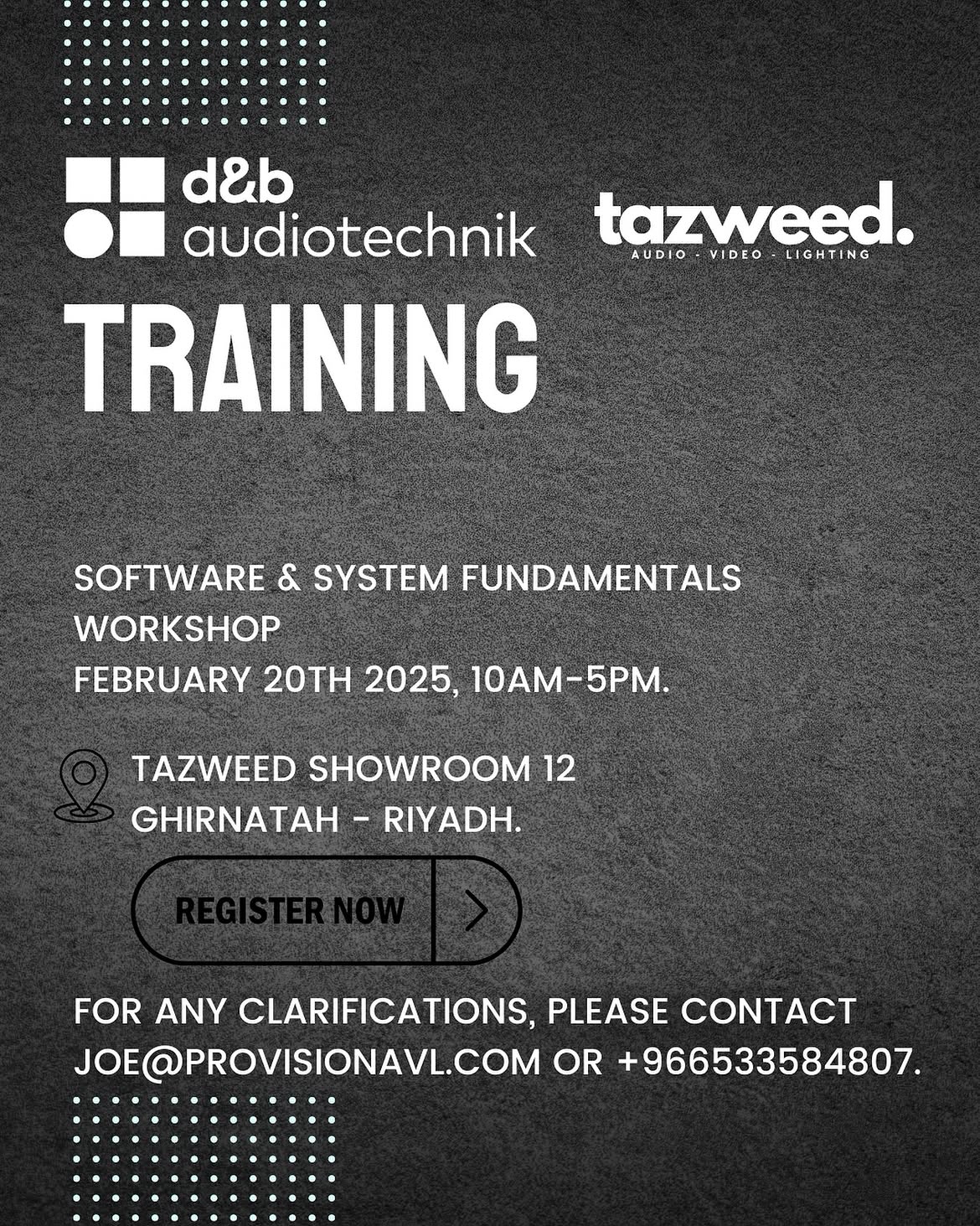d&b audiotechnik Training Poster — © SIGIL